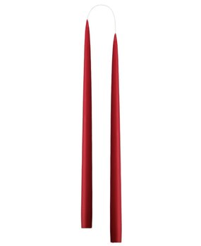 KunstIndustrien KunstIndustrien set v 2 Handgemaakt Ø2.2cm H35cm kaarsen Donker Rood KunstIndustrien KunstIndustrien set v 2 Handgemaakt Ø2.2cm H35cm kaarsen Donker Rood