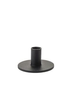 KunstIndustrien KunstIndustrien for Ø1.3cm candle metal matt black Candlestick round