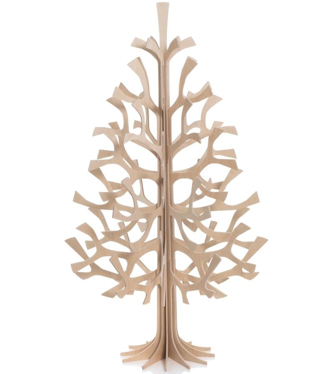 LOVI Lovi Spruce boom H100cm naturel - Berkenhout 3D-boom DIY pakketje
