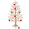 LOVI Lovi Spar Houten boom H30cm met 8 rode houten ballen - naturel 3D-boom DIY pakketje LOVI Lovi Spar Houten boom H30cm met 8 rode houten ballen - naturel 3D-boom DIY pakketje