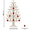 LOVI Lovi Spar Houten boom H30cm met 8 rode houten ballen - naturel 3D-boom DIY pakketje LOVI Lovi Spar Houten boom H30cm met 8 rode houten ballen - naturel 3D-boom DIY pakketje