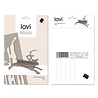 LOVI Lovi Reindeer Grey Birch plywood 3D-animal DIY package LOVI Lovi Reindeer Grey Birch plywood 3D-animal DIY package