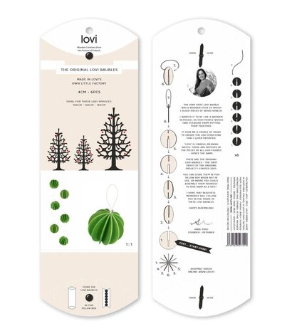 LOVI Lovi houten ballen Ø4cm rood set van 6 stuks - berkenhout DIY pakketje LOVI Lovi houten ballen Ø4cm rood set van 6 stuks - berkenhout DIY pakketje