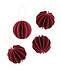 Lovi houten ballen Ø6cm set van 4 stuks donkerrood - berkenhout DIY pakketje Lovi houten ballen Ø6cm set van 4 stuks donkerrood - berkenhout DIY pakketje