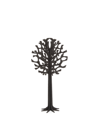 LOVI Lovi Tree Birch plywood 16.5 cm black 3D-tree DIY package