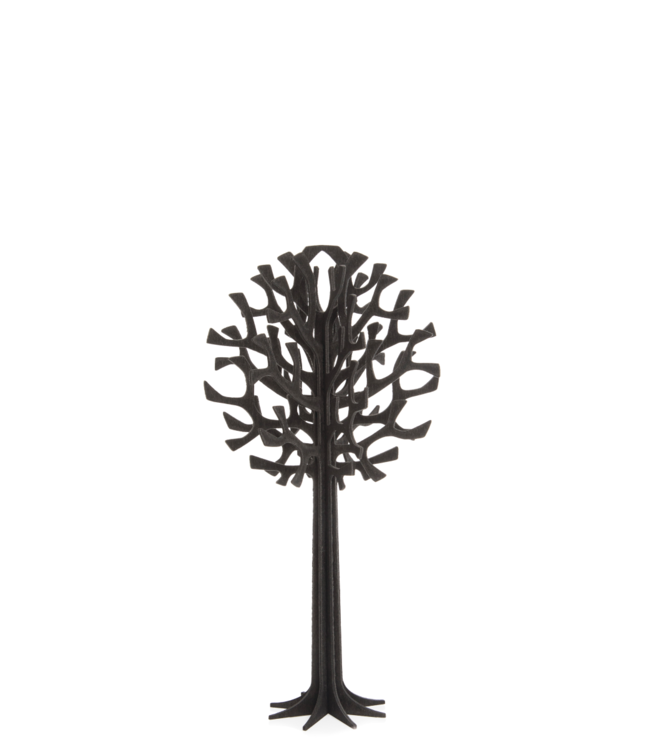 LOVI Lovi Tree Birch plywood 16.5 cm black 3D-tree DIY package