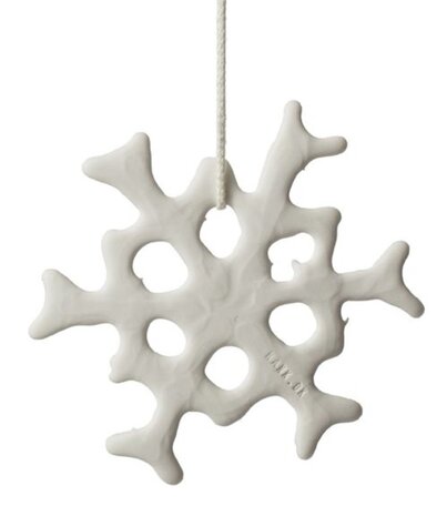 Lars Rank Keramik Lars Rank Keramik Christmas Pendent Frost Flower Handmade White Lars Rank Keramik Lars Rank Keramik Christmas Pendent Frost Flower Handmade White