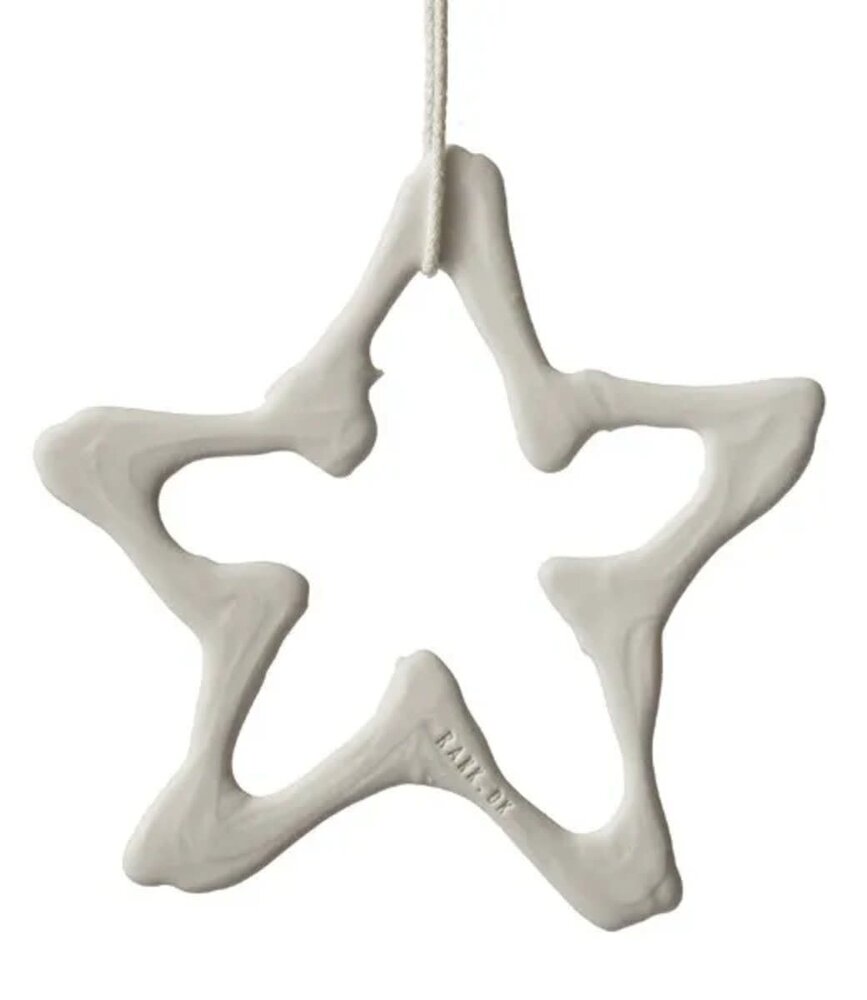 Lars Rank Keramik Lars Rank Keramik Christmas Pendent Star Handmade White Lars Rank Keramik Lars Rank Keramik Christmas Pendent Star Handmade White