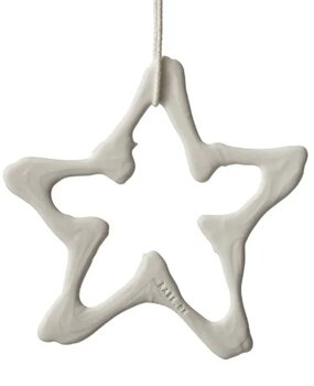 Lars Rank Keramik Lars Rank Keramik Christmas Pendent Star Handmade White Lars Rank Keramik Lars Rank Keramik Christmas Pendent Star Handmade White