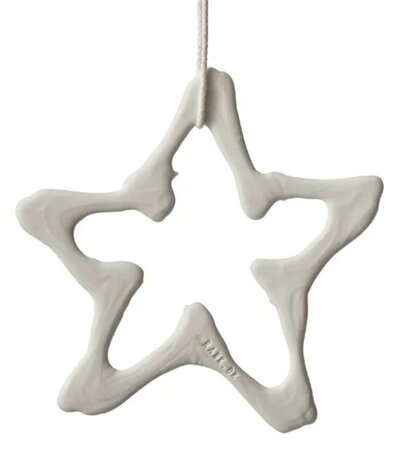 Lars Rank Keramik Lars Rank Keramik Christmas Pendent Star Handmade White Lars Rank Keramik Lars Rank Keramik Christmas Pendent Star Handmade White
