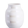 Kähler Design Kähler Design Omaggio Vase Pearl Stripe H200mm Kähler Design Kähler Design Omaggio Vase Pearl Stripe H200mm