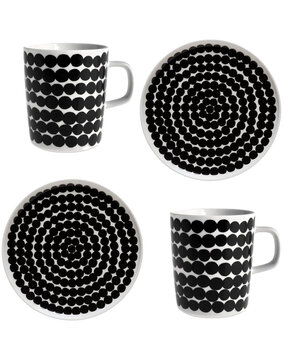 Marimekko Marimekko Räsymatto ontbijtset 4-delig - cadeau set Marimekko Marimekko Räsymatto ontbijtset 4-delig - cadeau set