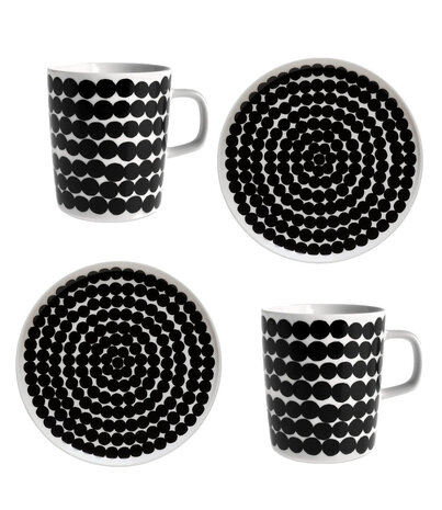 Marimekko Marimekko Räsymatto breakfast set of 4 - gift set Marimekko Marimekko Räsymatto breakfast set of 4 - gift set
