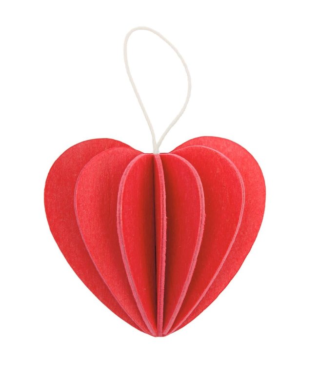 LOVI Lovi Heart birchwood red  - 2 sizes - DIY package