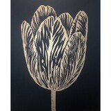 Monika Petersen Monika Petersen 50x70 Lino Print Rembrandt Tulp Goud Zwart Monika Petersen Monika Petersen 50x70 Lino Print Rembrandt Tulp Goud Zwart