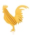 Lovi Rooster wood - different colours - Birch plywood 3D-animal DIY package