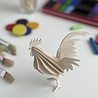 LOVI Lovi Rooster wood - different colours - Birch plywood 3D-animal DIY package LOVI Lovi Rooster wood - different colours - Birch plywood 3D-animal DIY package