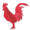 LOVI Lovi Rooster wood - different colours - Birch plywood 3D-animal DIY package LOVI Lovi Rooster wood - different colours - Birch plywood 3D-animal DIY package