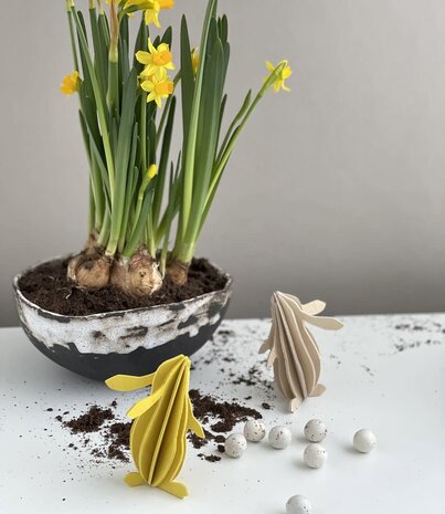 LOVI Lovi Konijn berkenhout - verschillende kleuren - 3D-dier DIY pakketje LOVI Lovi Konijn berkenhout - verschillende kleuren - 3D-dier DIY pakketje