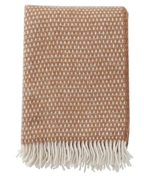 Klippan Klippan Knut plaid 130x200 nougat made of 100% lambs wool Klippan Klippan Knut plaid 130x200 nougat made of 100% lambs wool
