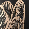 Monika Petersen Monika Petersen Lino Print Rembrandt Tulp Goud Zwart 50x70 Monika Petersen Monika Petersen Lino Print Rembrandt Tulp Goud Zwart 50x70