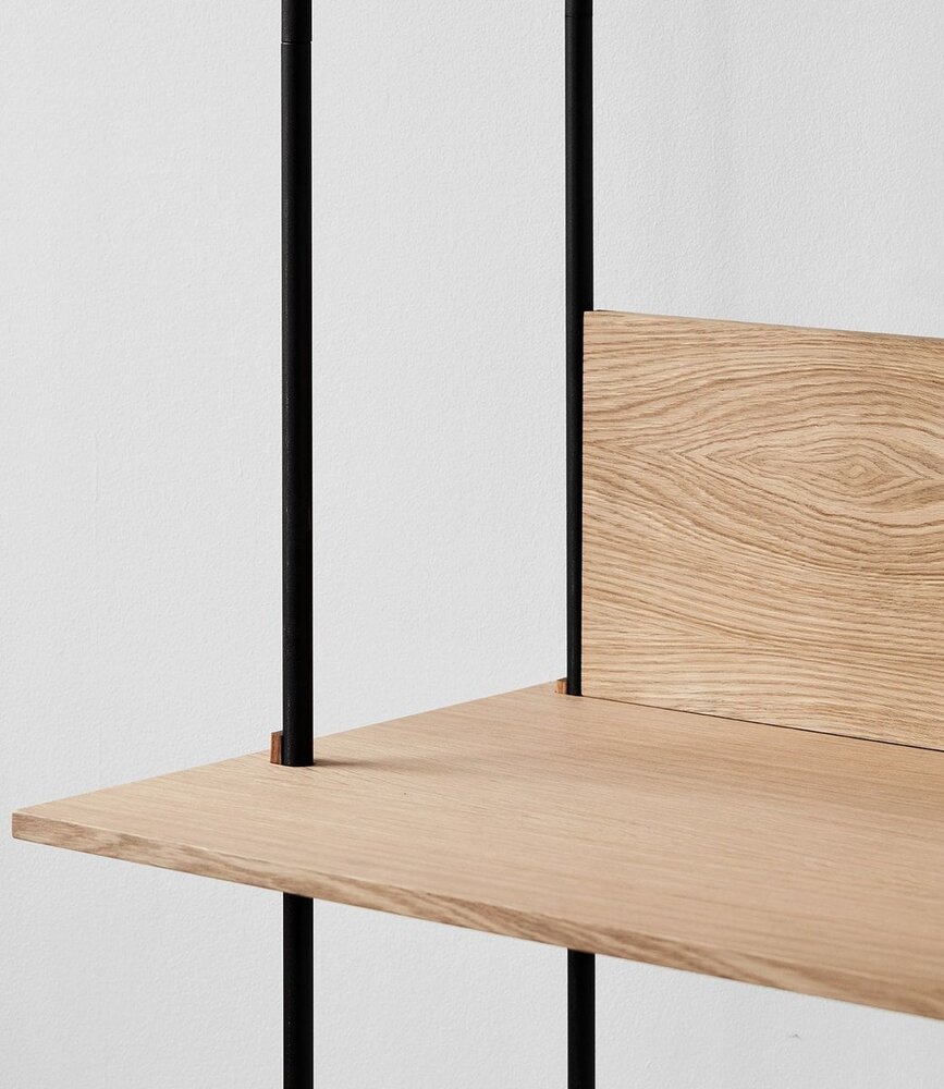 Moebe Moebe Shelving system bureau plank D52cm (diverse kleuren) – losse onderdelen Moebe Moebe Shelving system bureau plank D52cm (diverse kleuren) – losse onderdelen