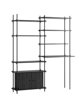 Moebe Moebe Shelving system S.200.2.F (different colours) Moebe Moebe Shelving system S.200.2.F (different colours)
