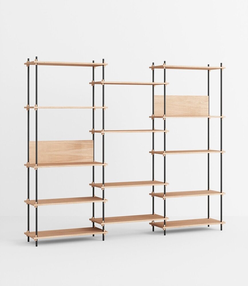 Moebe Moebe Shelving system S.200.3.A (different colour combinations) Moebe Moebe Shelving system S.200.3.A (different colour combinations)