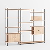 Moebe Moebe Shelving system S.200.3.B (diverse kleurencombinaties) Moebe Moebe Shelving system S.200.3.B (diverse kleurencombinaties)