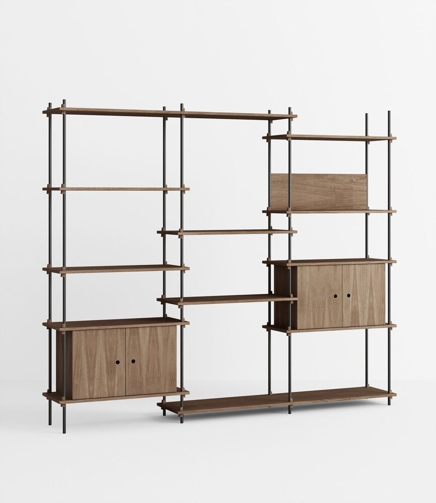 Moebe Moebe Shelving system S.200.3.B (different colour combinations) Moebe Moebe Shelving system S.200.3.B (different colour combinations)