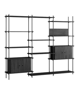 Moebe Moebe Shelving system S.200.3.B  (different colours)