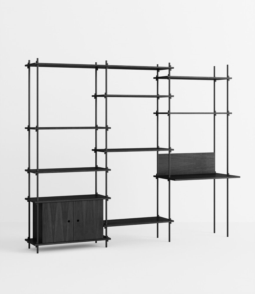 Moebe Moebe Shelving system S.200.3.D (different colour combinations) Moebe Moebe Shelving system S.200.3.D (different colour combinations)