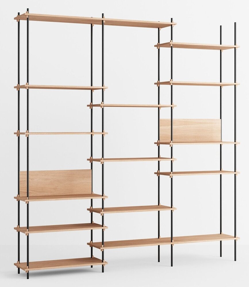 Moebe Moebe Shelving system S.255.3.A (different colour combinations) Moebe Moebe Shelving system S.255.3.A (different colour combinations)