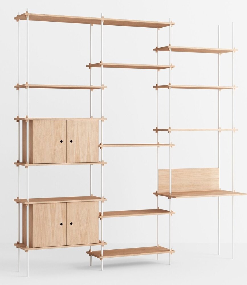 Moebe Moebe Shelving system S.255.3.D (diverse kleurencombinaties) Moebe Moebe Shelving system S.255.3.D (diverse kleurencombinaties)