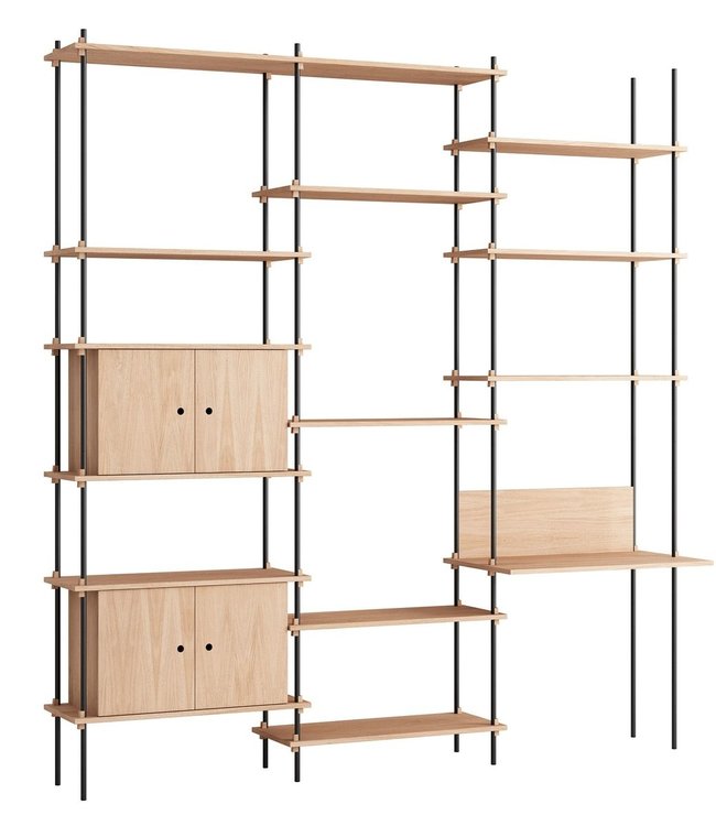 Moebe Moebe Shelving system S.255.3.D  (different colours)