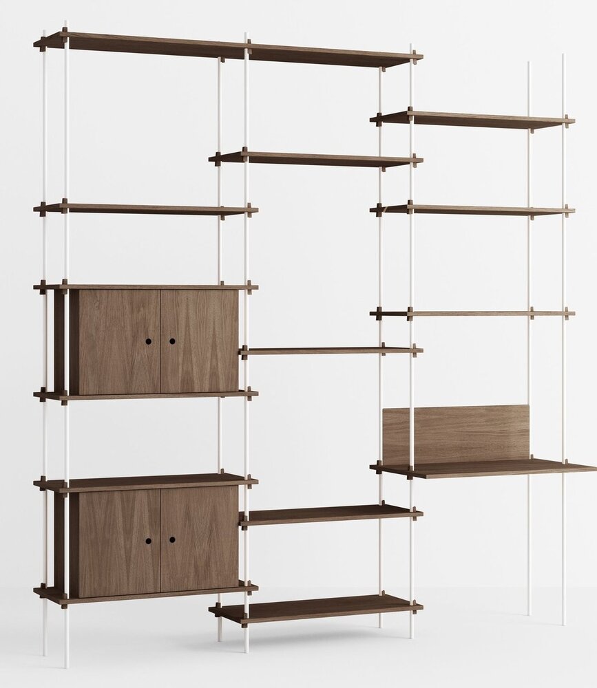 Moebe Moebe Shelving system S.255.3.D (different colour combinations) Moebe Moebe Shelving system S.255.3.D (different colour combinations)