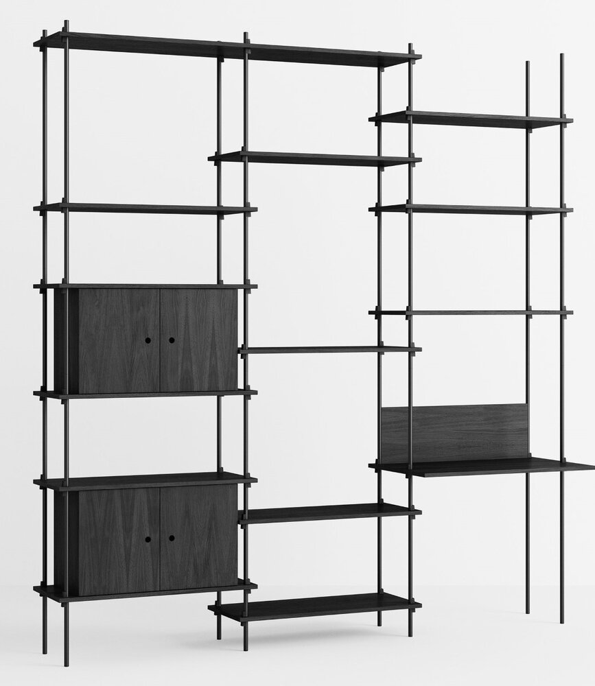 Moebe Moebe Shelving system S.255.3.D (diverse kleurencombinaties) Moebe Moebe Shelving system S.255.3.D (diverse kleurencombinaties)