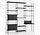 Moebe Shelving system S.255.3.D  (different colour combinations)