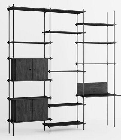 Moebe Moebe Shelving system S.255.3.D (diverse kleurencombinaties) Moebe Moebe Shelving system S.255.3.D (diverse kleurencombinaties)