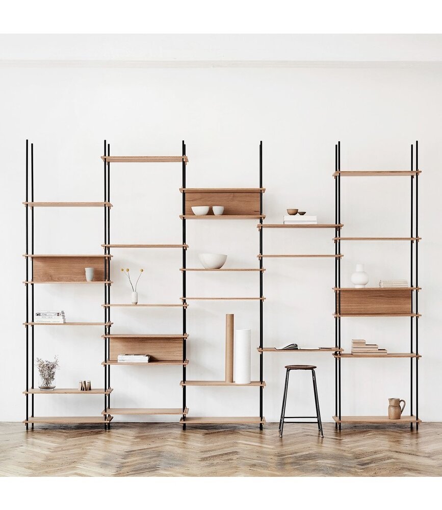 Moebe Moebe Shelving system S.200.3.A (diverse kleurencombinaties) Moebe Moebe Shelving system S.200.3.A (diverse kleurencombinaties)