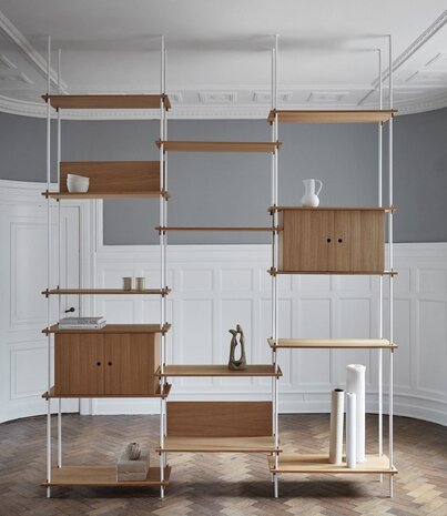 Moebe Moebe Shelving system S.255.2.C (different colour combinations) Moebe Moebe Shelving system S.255.2.C (different colour combinations)