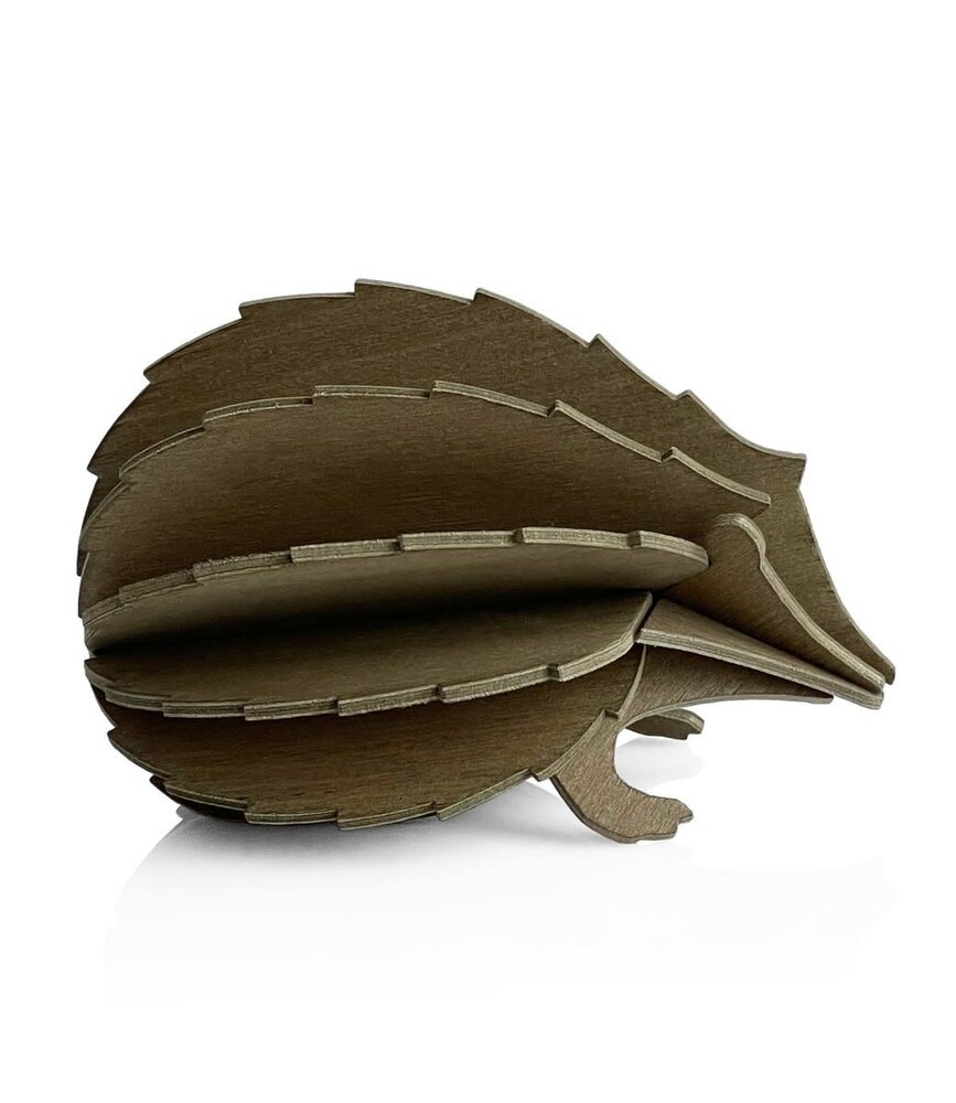 LOVI Lovi Hedgehog birch wood 8cm brown 3D animal DIY kit LOVI Lovi Hedgehog birch wood 8cm brown 3D animal DIY kit