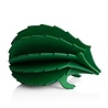 LOVI Lovi Egel berkenhout donkergroen 11cm - 3D-dier DIY pakketje LOVI Lovi Egel berkenhout donkergroen 11cm - 3D-dier DIY pakketje