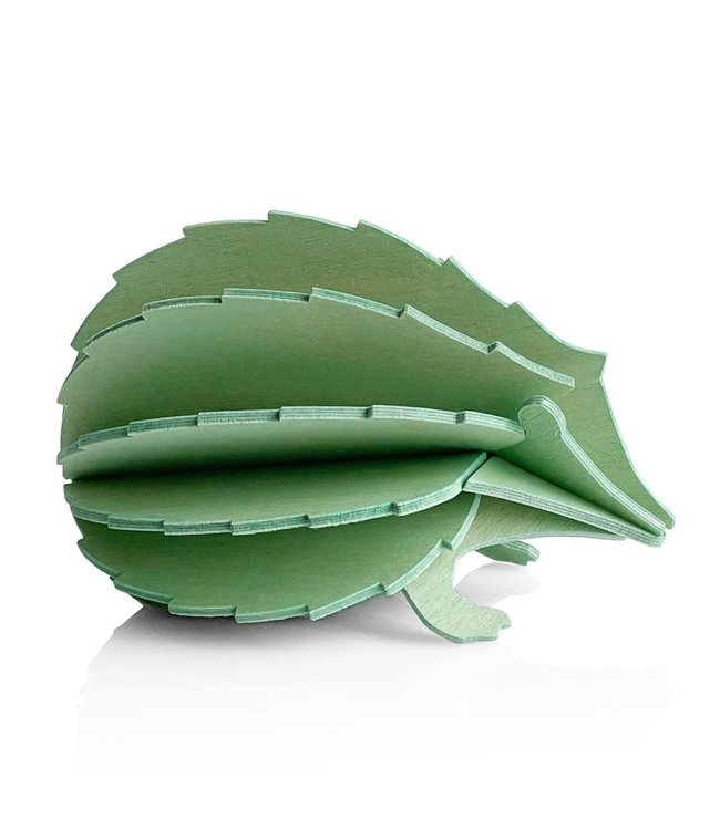 LOVI Lovi Hedgehog birch wood mint - 2 sizes - 3D animal DIY package