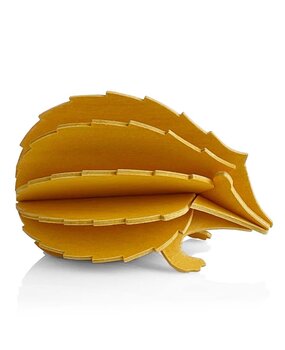 LOVI Lovi Hedgehog birch wood warm yellow - 2 sizes - 3D animal DIY package LOVI Lovi Hedgehog birch wood warm yellow - 2 sizes - 3D animal DIY package