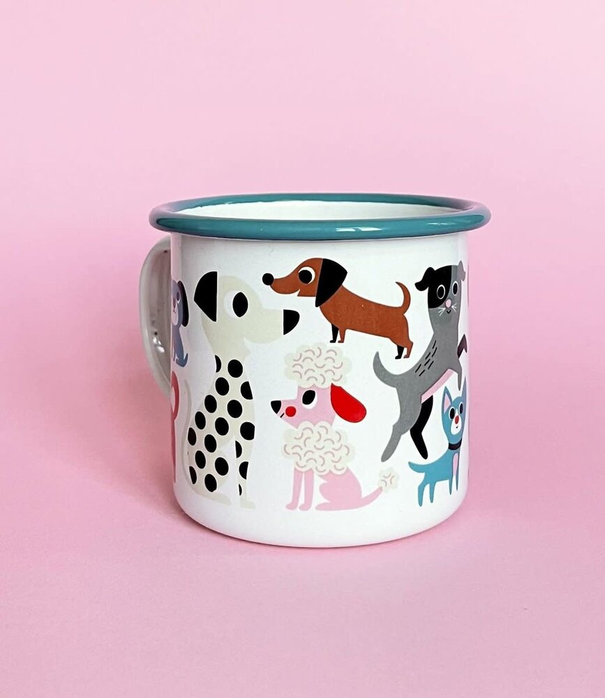 OMM Design OMM design Emaillen Beker Dog lover OMM Design OMM design Emaillen Beker Dog lover