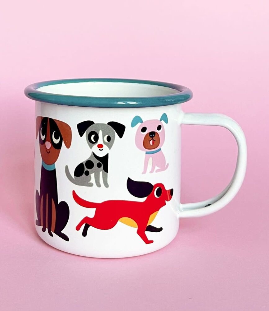 OMM Design OMM design Emaillen Beker Dog lover OMM Design OMM design Emaillen Beker Dog lover