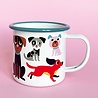 OMM Design OMM design Emaillen Beker Dog lover OMM Design OMM design Emaillen Beker Dog lover