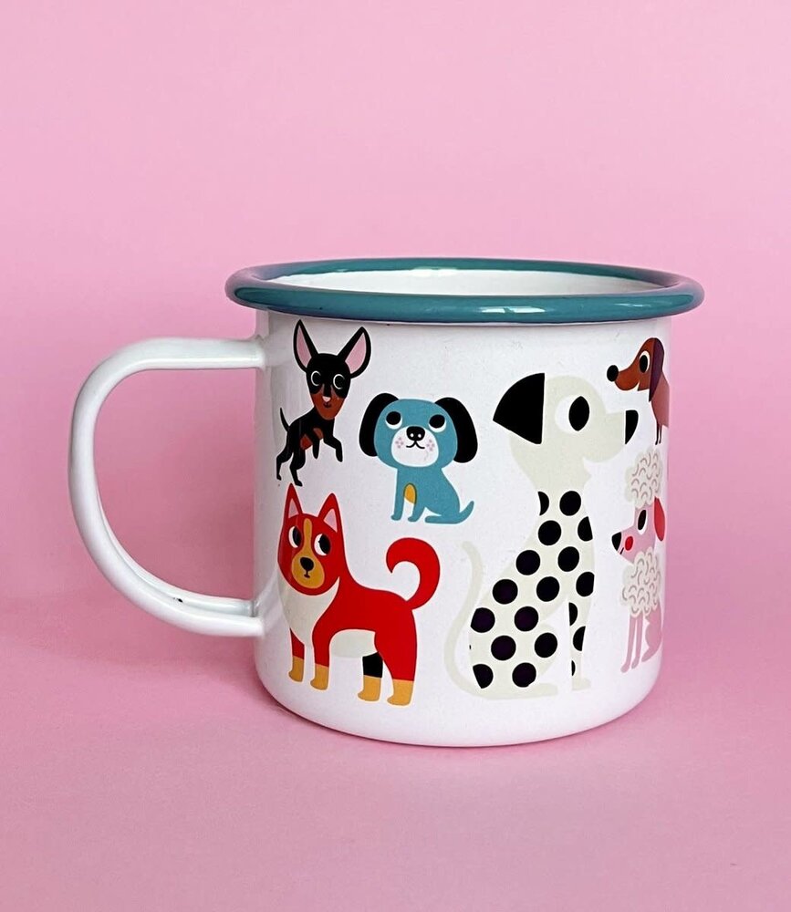 OMM Design OMM design Emaillen Beker Dog lover OMM Design OMM design Emaillen Beker Dog lover