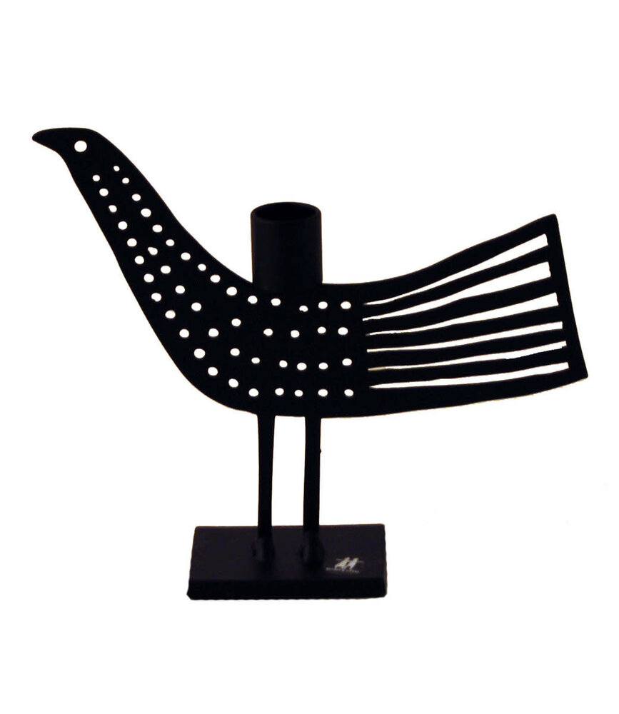 Bengt & Lotta Bengt & Lotta Dotbird kandelaar H26,5 x W30 ijzer zwart Bengt & Lotta Bengt & Lotta Dotbird kandelaar H26,5 x W30 ijzer zwart